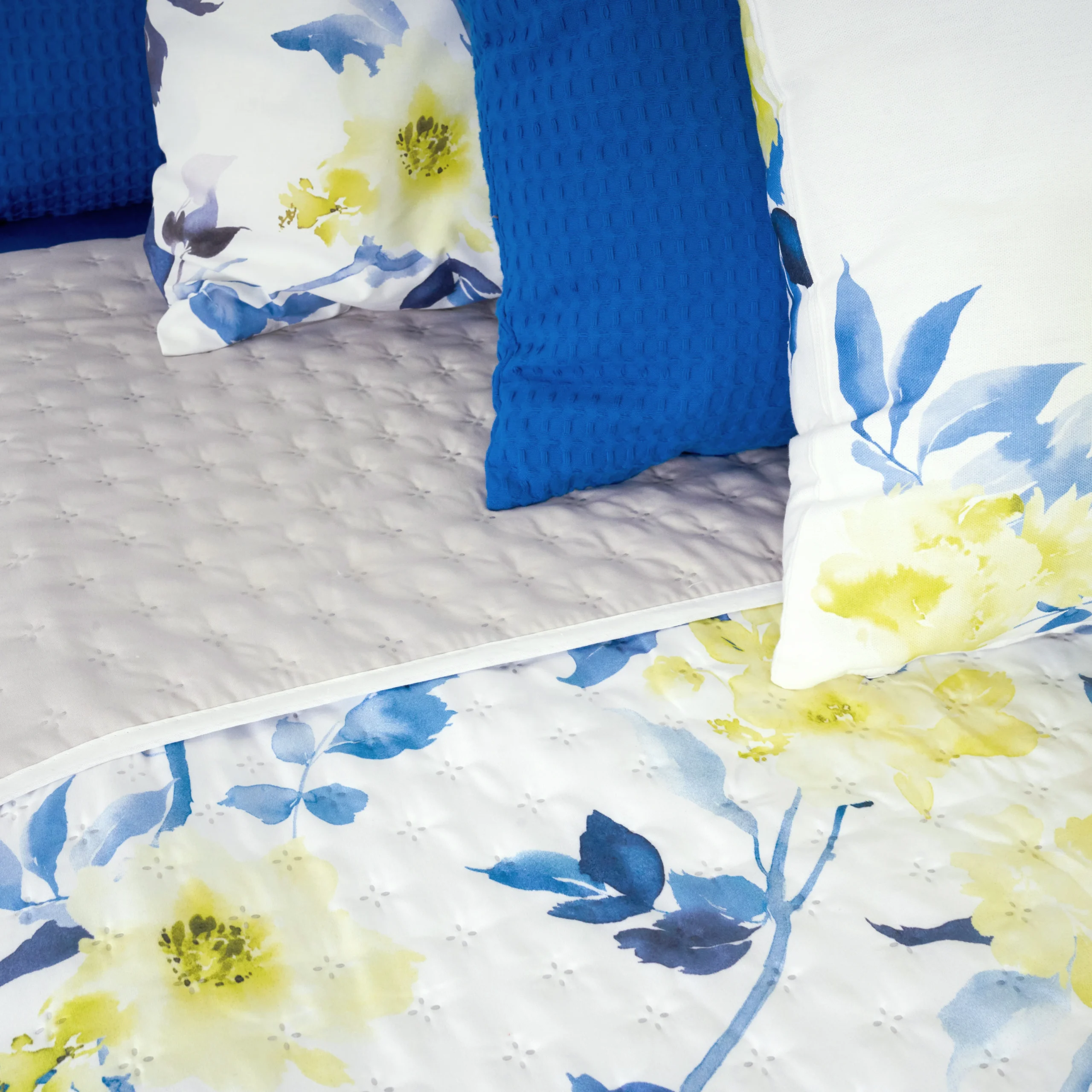 Colcha entretiempo reversible Leeds Azul - Imagen 4
