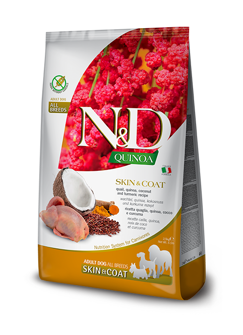 N&D QUINOA PERRO ADULTO SKIN PEIXE 2.5 KG