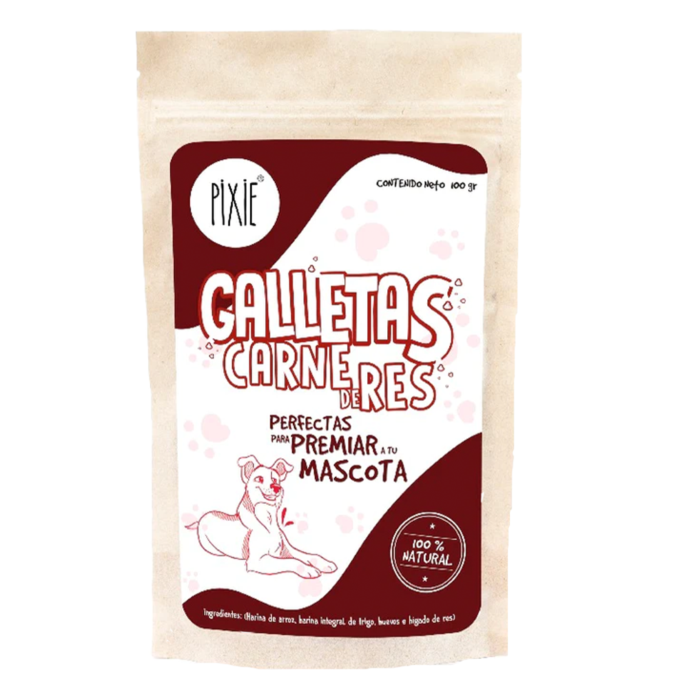 PIXIE GALLETAS CARNE DE RES 100GR