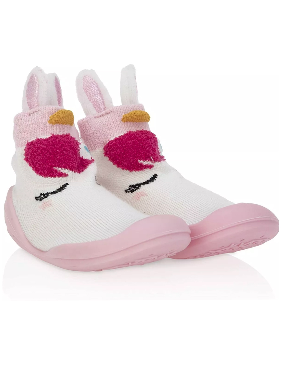 Calcetines Con Suela De Goma Nuby Snekz Unicornio M
