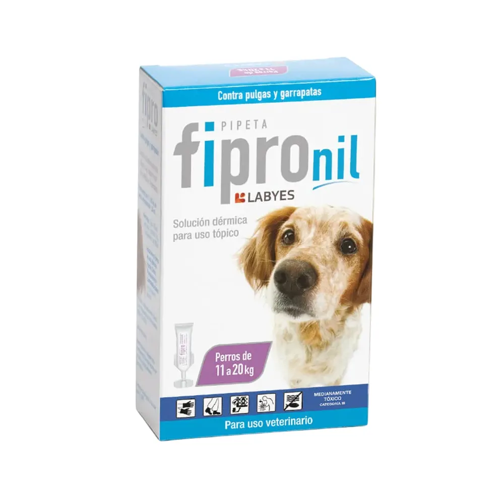 Antiparasitario externo para perro Fipronil pipeta 11-20Kg