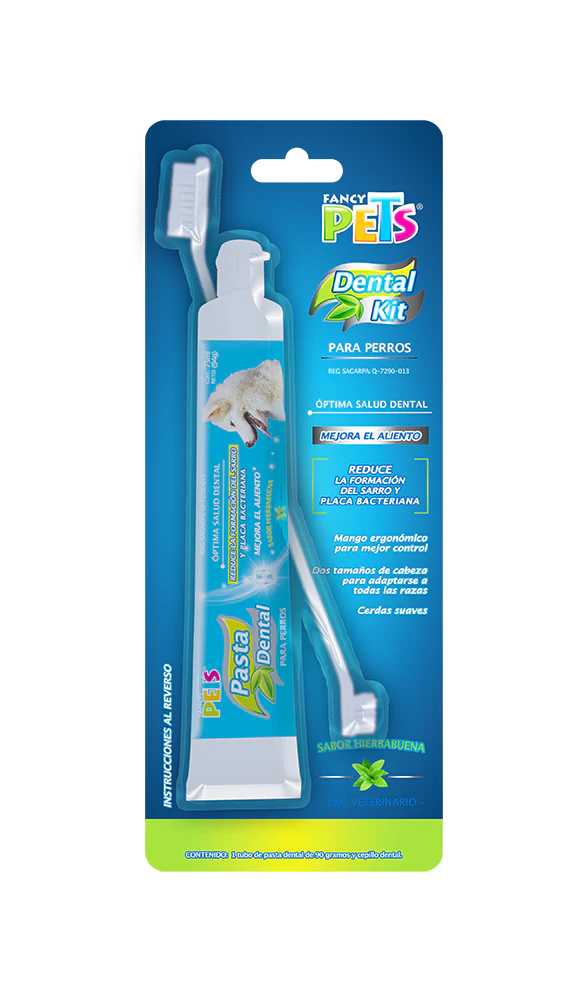 Kit dental para perros (pasta y cepillo de dientes) fancy pets